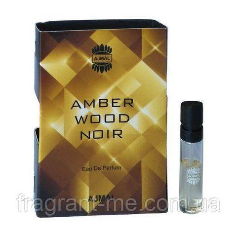 Ajmal &mdash; Amber Wood Noir (2020) &mdash; Парфумована вода 1,5 мл (пробник) &mdash; Перший випуск, стара формула аромату 1309620444 фото