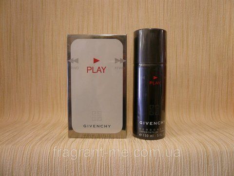 Givenchy &mdash; Play (2008) &mdash; Дезодорант-спрей 150 мл &mdash; Рідкий аромат, знятий із виробництва 756114150 фото