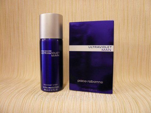 Paco Rabanne- Ultraviolet Man (2001) Парфумований дезодорант-спрей 150 мл. Вінтаж (ФРАНЦІЯ) стара формула аромату 2001 року 1069288090 фото