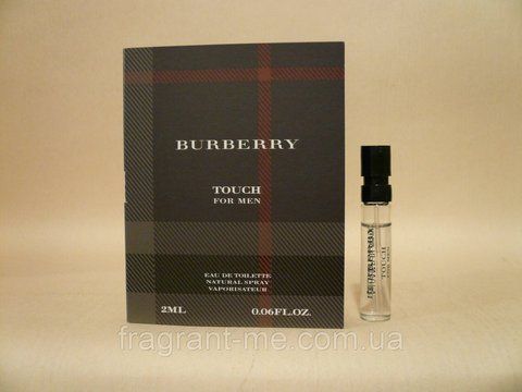 Burberry &mdash; Touch For Men (2000) &mdash; Туалетна вода 2 мл (пробник) &mdash; Вінтаж, випуск, формула аромату 2000 року 1166263531 фото