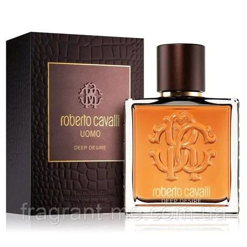 Roberto Cavalli- Roberto Cavalli Uomo Deep Desire (2019) Туалетна вода 100 мл. Рідкісний аромат знятий із виробництва 1667817260 фото