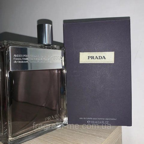 Prada- Prada Amber Pour Homme (2006) Туалетна вода 100 мл. Вінтаж перший випуск 2006 року старий дизайн стара формула аромату 2103264312 фото