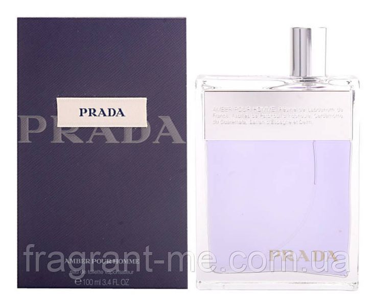 Prada- Prada Amber Pour Homme (2006) Туалетна вода 100 мл. Вінтаж перший випуск 2006 року старий дизайн стара формула аромату 2103264312 фото