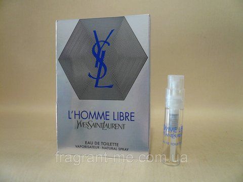 Yves Saint Laurent- L'Homme Libre (2011) Туалетна вода 1,5 мл (пробник) Вінтаж рідкісний аромат знятий із виробництва 1146000383 фото