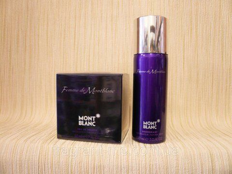 Mont Blanc- Femme De Mont Blanc (2006) Парфумований дезодорант-спрей 150 мл. Вінтаж (Scannon S.A.) перший випуск 2006 року 983681780 фото