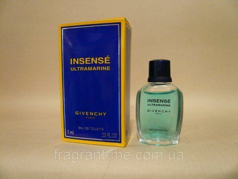 Givenchy &mdash; Insense Ultramarine (1995) &mdash; Туалетна вода 7 мл (міні) &mdash; Вінтаж, випуск, формула аромату 1995 року 515095429 фото